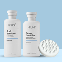 Keune Scalp Sensitive Shampoo + Conditioner + Glam Shampoo Brush | BESTIE BUNDLE