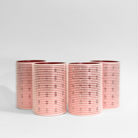 Glam Thermal Velcro Roller Pink Small