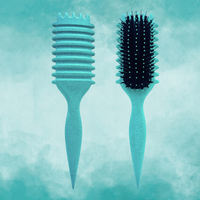 Curl Brush Ocean & Sleep Bonnet Black Bestie Bundle