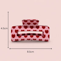 The Glam Claw Clip | Pink Hearts