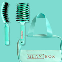 Glam Box Travel Bag Ocean & Miracle Brush Mint Bestie