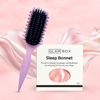 Curl Brush Rose & Sleep Bonnet Pink Bestie Bundle