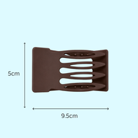 Glam Flat Wave Claw Clip Large | Brunette