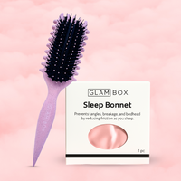 Curl Brush Rose & Sleep Bonnet Pink Bestie Bundle