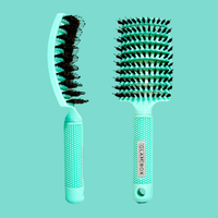 Glam Box Travel Bag Ocean with Mint Miracle & Teal Detangler Brush Bestie