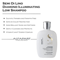 Alfaparf Milano Semi Di Lino Diamond Illuminating Low Shampoo 250ml
