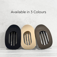 Glam Flat Claw Clip Large Matte Brunette