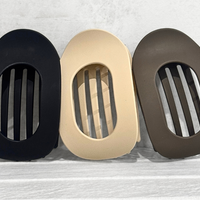 Glam Flat Claw Clip Large Matte Black