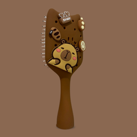 Glam Jibbitz Brush Chocolate