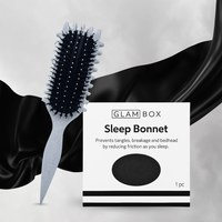 Curl Brush Pebble & Sleep Bonnet Black Bestie Bundle