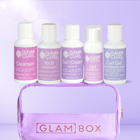 Clever Curl Rich Curly Hair Glam Travel Bag Lavender Bundle