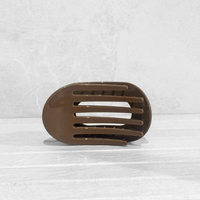 Glam Flat Claw Clip Large Gloss Brunette