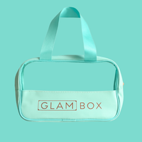 Glam Box Travel Bag Ocean & Self Warming Eye Mask Unscented Bestie Bundle