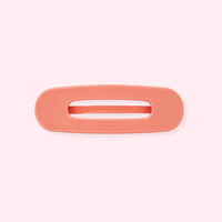 Glam Flat Wide Claw Clip Small | Coral