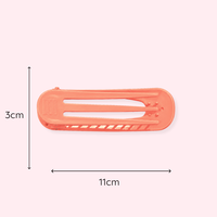 Glam Flat Wide Claw Clip Small | Coral