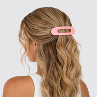 Glam Flat Wide Claw Clip Small | Light Brown