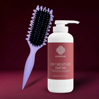 Curl Brush Lavender & Clever Curl Gel Dry Weather Bestie Bundle