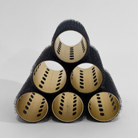 Glam Thermal Velcro Roller Black Small