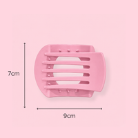 Glam Flat Curved Claw Clip Large Pink