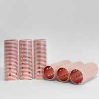 Glam Thermal Velcro Roller Pink Small