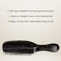 Glam Sleek Styler Brush Black & Black Sleep Bonnet Bestie Bundle