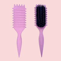 Glam Box Travel Bag Rose with Rose Curl Brush & Petal Afro Comb Bestie