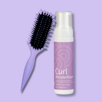 Curl Brush Lavender & Clever Curl Wonderfoam Bestie Bundle