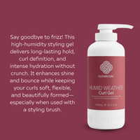 Clever Curl Curl Cream & Humid Weather Gel 450ml & GB Travel Bag & Curl Brush Pebble BESTIE BUNDLE