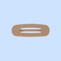 Glam Flat Wide Claw Clip Small | Light Brown