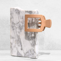 Glam Flat Claw Clip Small Blush