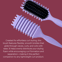 Clever Curl Cleanser & Rich Conditioner 450ml & Lavender GB Travel Bag & Curl Brush BESTIE BUNDLE