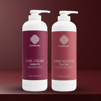 Clever Curl Curl Cream & Humid Weather Gel 1L BESTIE BUNDLE