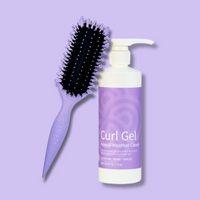 Curl Brush Lavender & Clever Curl Gel Humid Weather Bestie Bundle