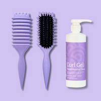 Curl Brush Lavender & Clever Curl Gel Humid Weather Bestie Bundle