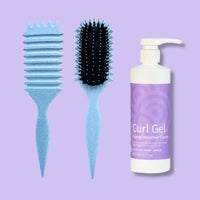 Curl Brush Sky & Clever Curl Gel Humid Weather Bestie Bundle