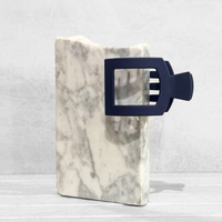 Glam Flat Claw Clip Small Navy