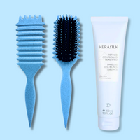 Curl Brush Sky & Kerasilk Balm Bestie Bundle
