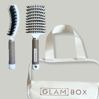 Glam Box Travel Bag Snow & Snow Miracle Brush Bestie