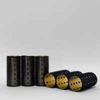 Glam Thermal Velcro Roller Black Medium 6pc