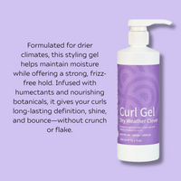 Curl Brush Sky & Clever Curl Gel Dry Weather Bestie Bundle
