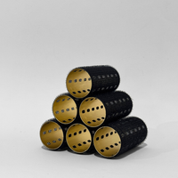 Glam Thermal Velcro Roller Black Medium 6pc