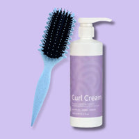 Curl Brush Sky & Clever Curl Cream Bestie Bundle