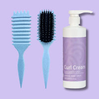 Curl Brush Sky & Clever Curl Cream Bestie Bundle
