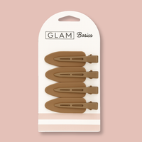 Glam Basics Creaseless Clips Caramel