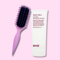 Curl Brush Rose & Evo Liquid Rollers Bestie Bundle