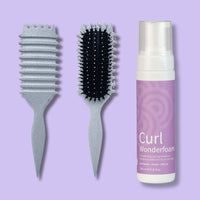 Curl Brush & Clever Curl Wonderfoam Bestie Bundle