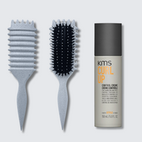 Curl Brush Pebble & KMS Control Creme Bestie Bundle