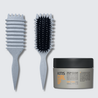 Curl Brush Pebble & KMS Twisting Balm Bestie Bundle