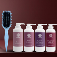 Clever Curl Blonde Hair + Curl Brush Sky Glam Bundle