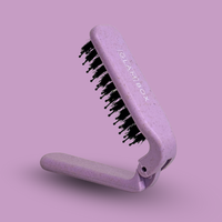 Glam Box Travel Bag Lavender with Lilac Miracle Brush & Lilac Mini Miracle Bestie